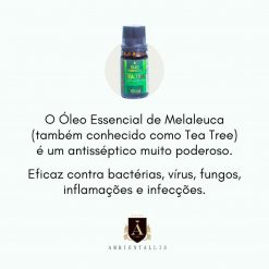Óleo Essencial MELALEUCA / TEA TREE para Aromaterapia