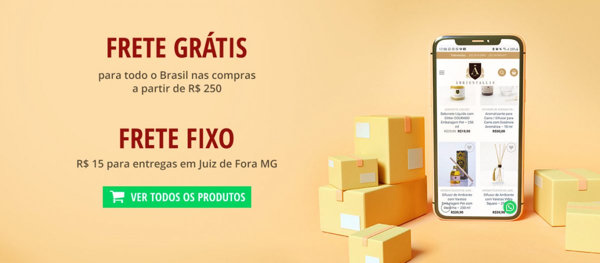 Frete Grátis para todo o Brasil. Linha completa de aromatizante de ambiente, difusor de aromas, velas perfumadas, óleos essenciais, água de passar, essências e mais